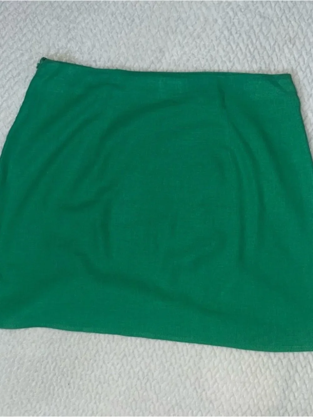 Green Linen Women's Skirt